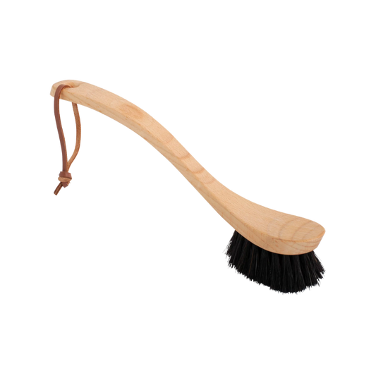 Opvaskebørste, sort hestehår 23,5cm
