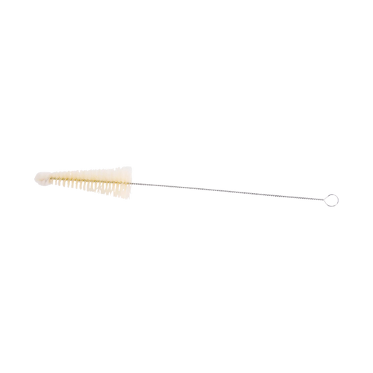 Flaskerenser, rustfri stål m. bomuld, 28cm
