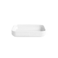 Pillivuyt Plissé Fad, rektangulært 18 x 12 cm, Hvid