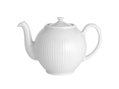 Pillivuyt Plissé Tekande 0,5 liter Hvid