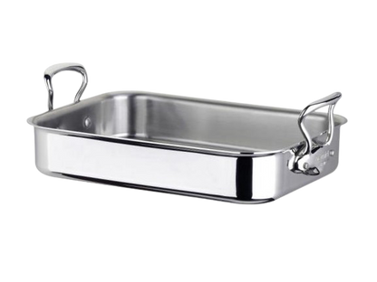 Mauviel Cook Style Bradepande - 35 x 25 x 7 cm - Stål - H. Skjalm P.