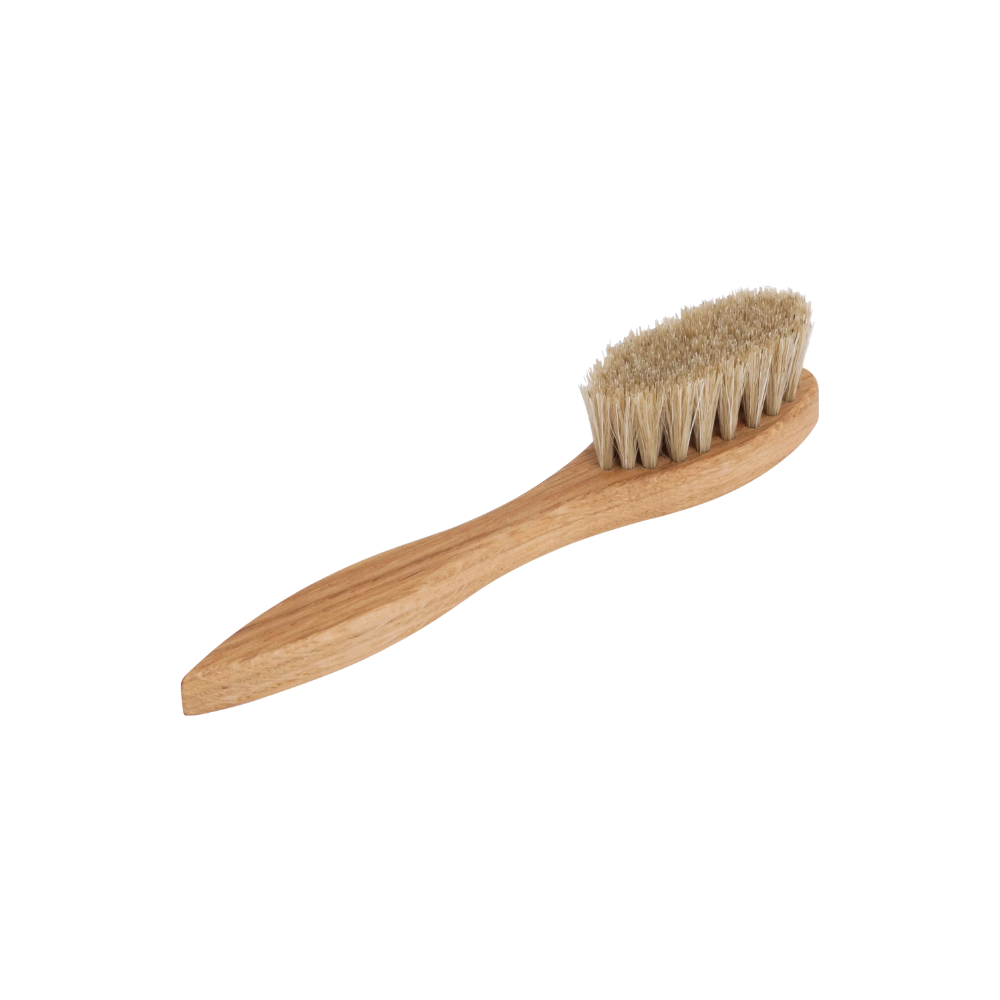 Børste til skocreme, lyse børster 17,5cm