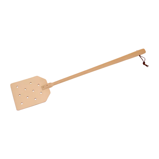 Fluesmækker i læder, 50cm