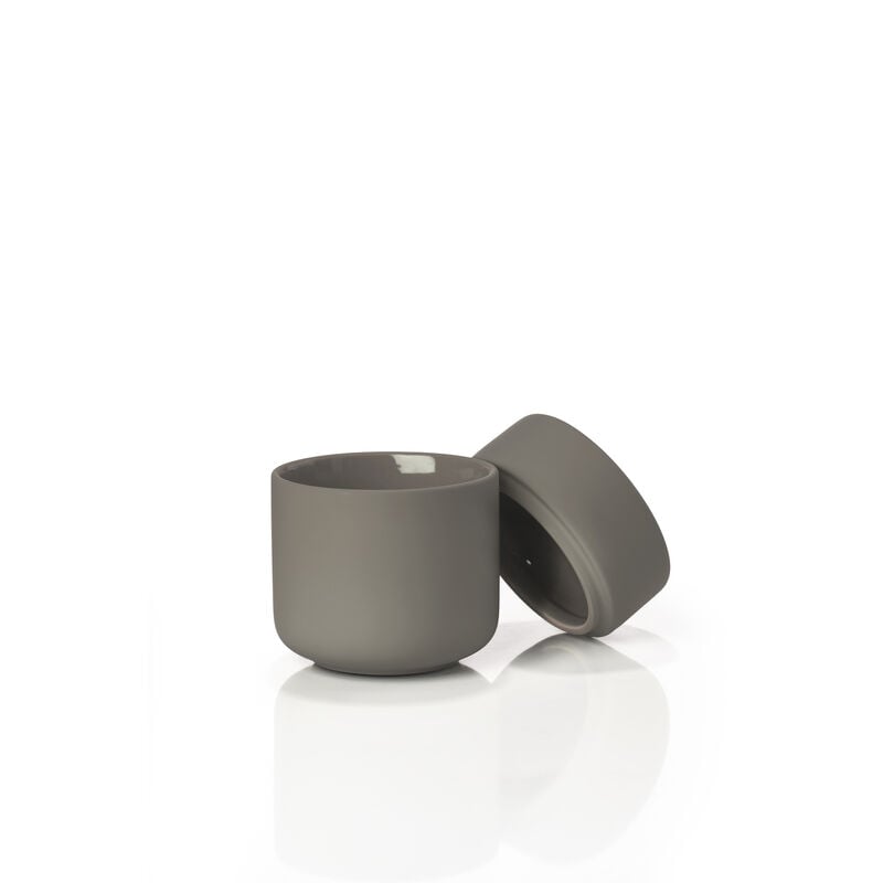 Zone UME krukke m. låg, Taupe ø8,3 x h.10,3cm