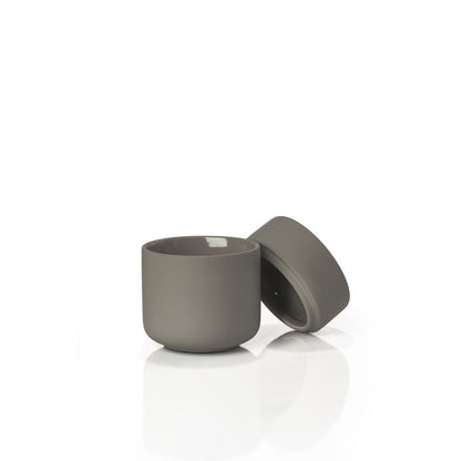 Zone UME krukke m. låg, Taupe ø8,3 x h.10,3cm