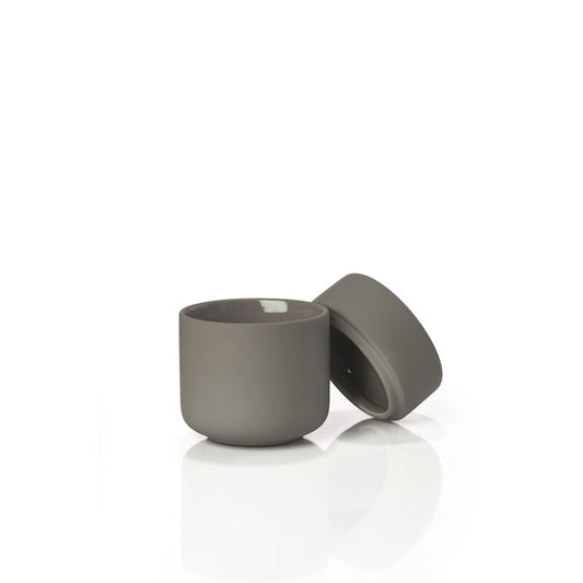 Zone UME krukke m. låg, Taupe ø8,3 x h.10,3cm