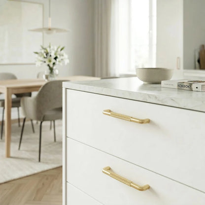 MODERN | Bøjlegreb rundet i Alu. 96 el. 128mm.