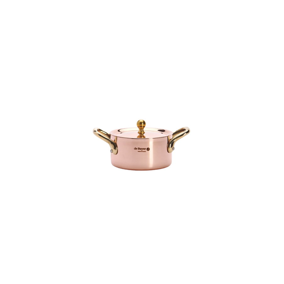 De Buyer | Inocuivre mini saucegryde ø 10 cm. m. håndtag & låg