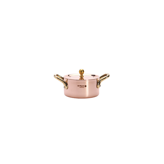 De Buyer | Inocuivre mini saucegryde ø 10 cm. m. håndtag & låg
