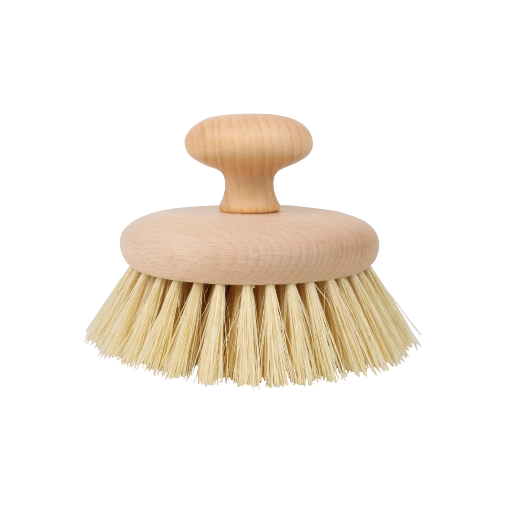 Rund massagebørste, bøg tapico fibre ø12cm