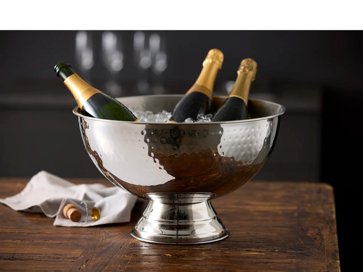 Champagne bowl, hamret stål Ø39,5cm