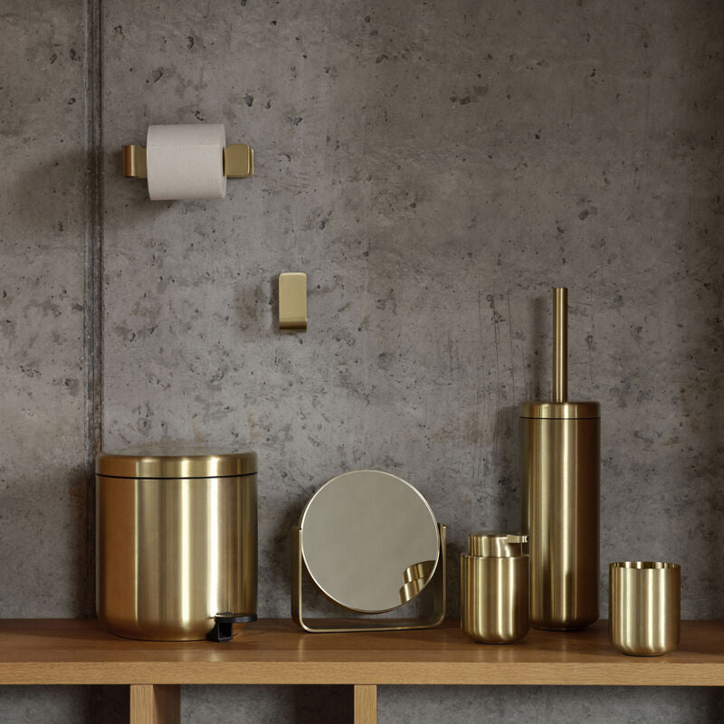 Zone UME Toiletbørste, messing H. 38,7cm