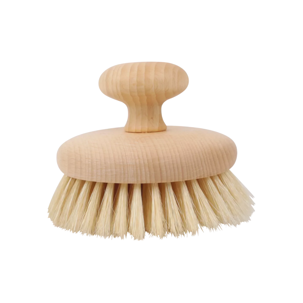 Rund massagebørste, bøg ø12cm