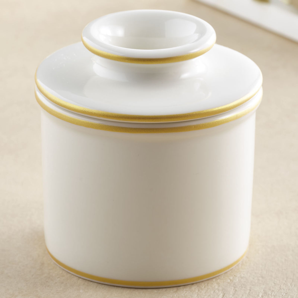 Butter Bell Smørkrukke med vand, Gold