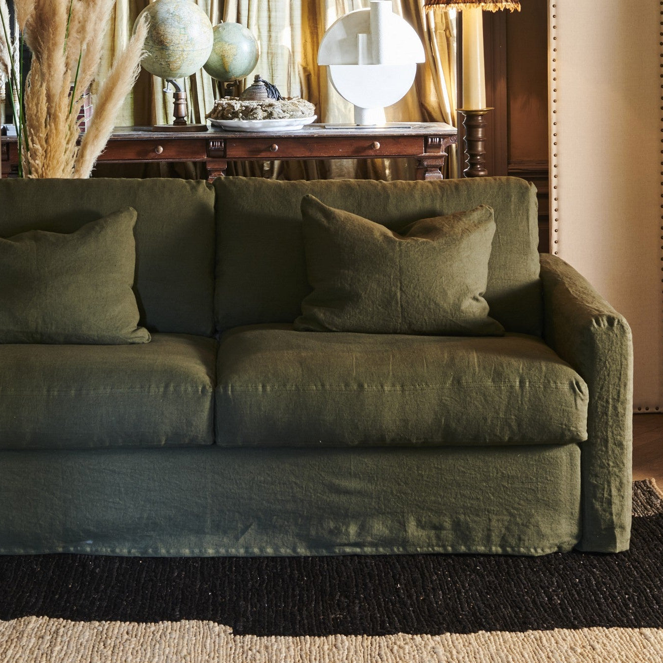 Bidart | 2 pers. sovesofa, hør - 170 cm