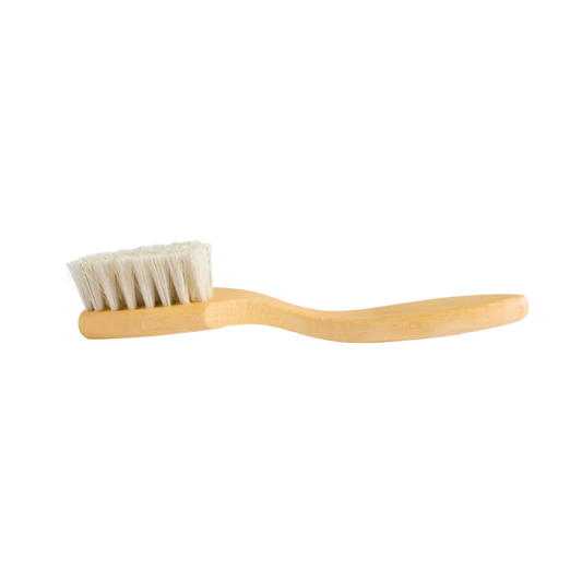 Premium skobørste kurvet m. lyse hår, 18,5cm