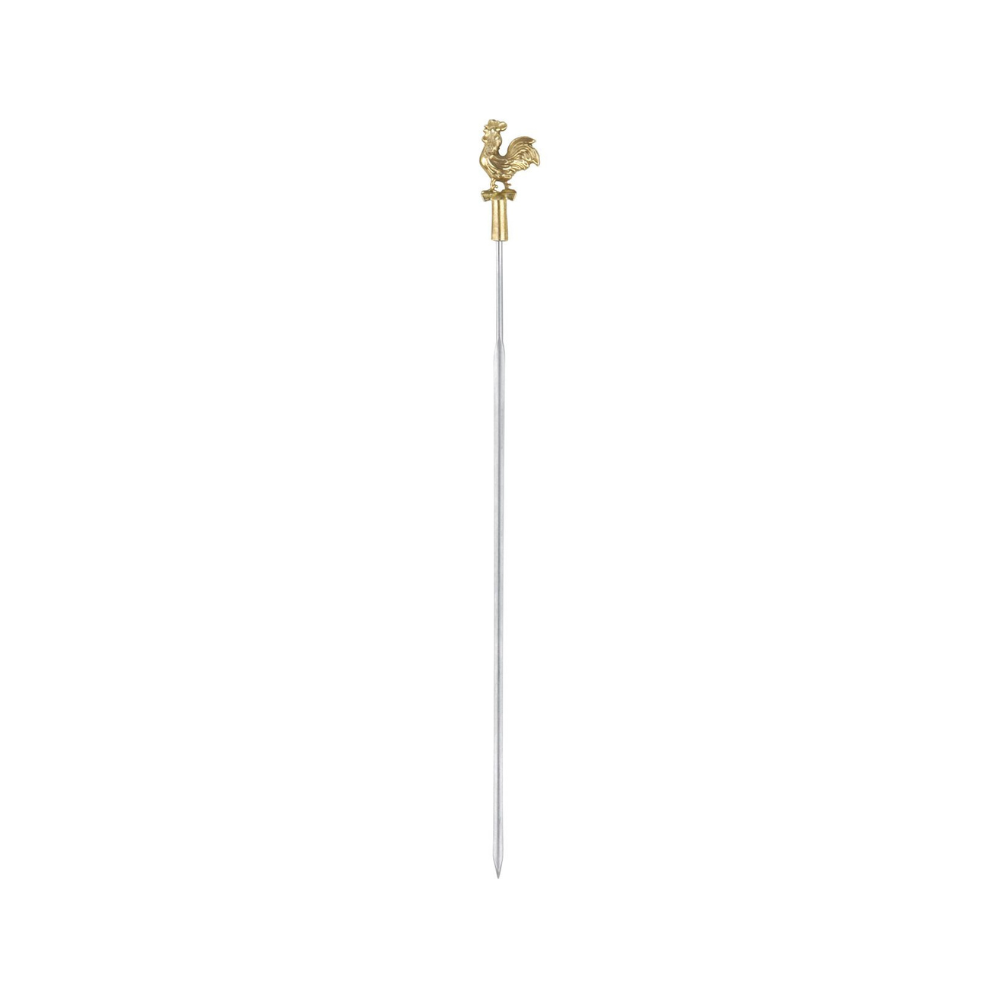 Grillspyd med hane, 28 cm.