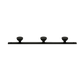 Geometrisk | Knagerække, sort, L: 27 cm