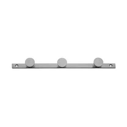 Geometrisk | Knagerække, mat stål, L: 27 cm