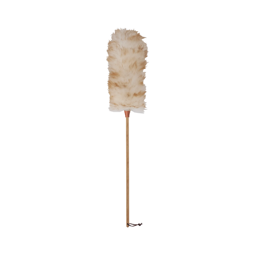 Støvkost i ubeh. lammeuld, 70cm