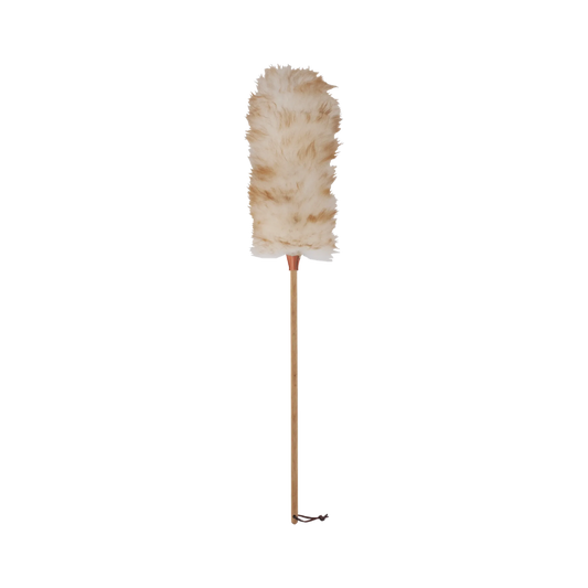 Støvkost i ubeh. lammeuld, 70cm