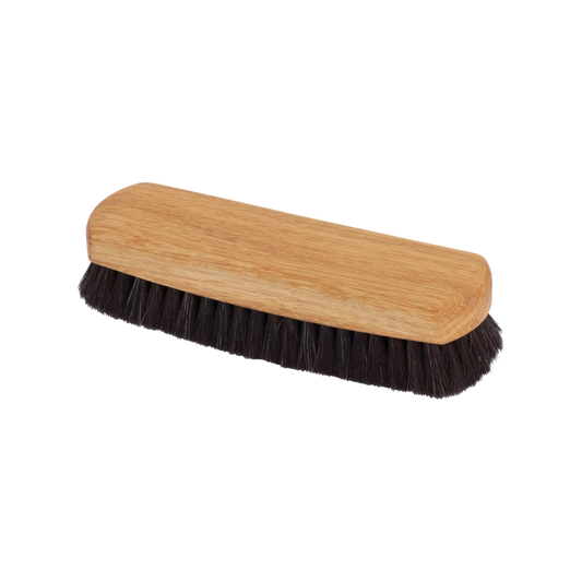 Skobørste polish, mørke gedehår, 16cm