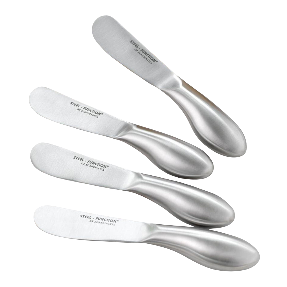 Smøreknive, rustfri stål 13,5cm - 4 stk.