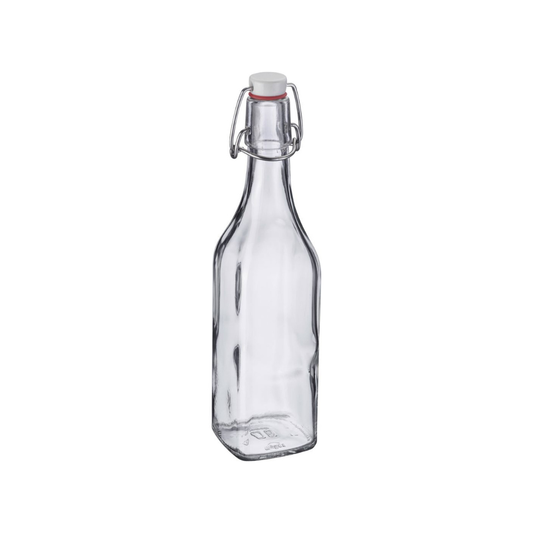Glasflaske m. patentlåg 500ml.