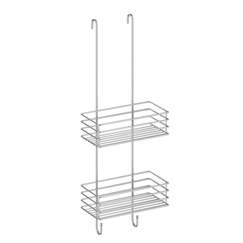 Smedbo | Sæbekurv i 2 niveauer, krom h. 66cm.