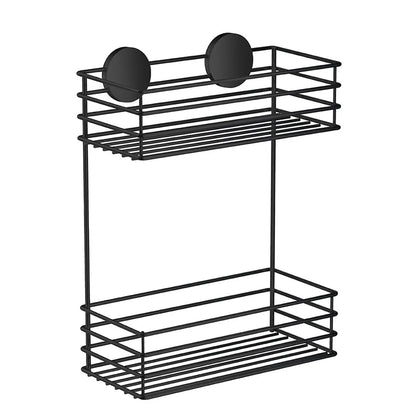 Sæbekurv, dobbelt sort el. krom, h. 32cm