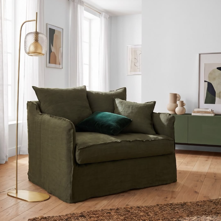 Cap Ferret | Lænestol XL i hør - 120 cm