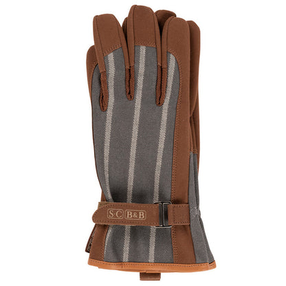 Havehandsker, brun/grey