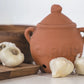 Hvidløgskrukke, terracotta