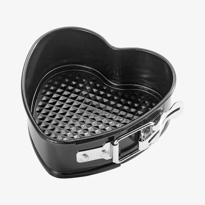 Hjerteformet bageform, sort