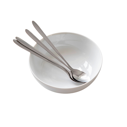 Lang ske, rustfri stål 19,5cm - 4 stk.