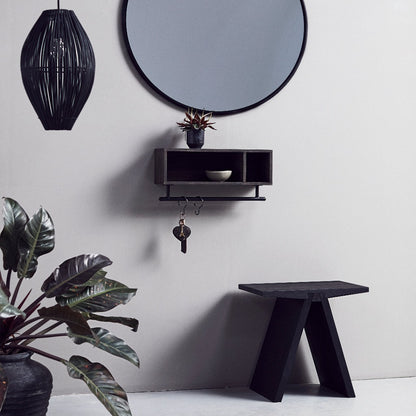 Angle | Skammel, Sort bejdset olie