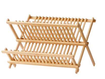 Opvaskestativ, bambus, 35 cm.