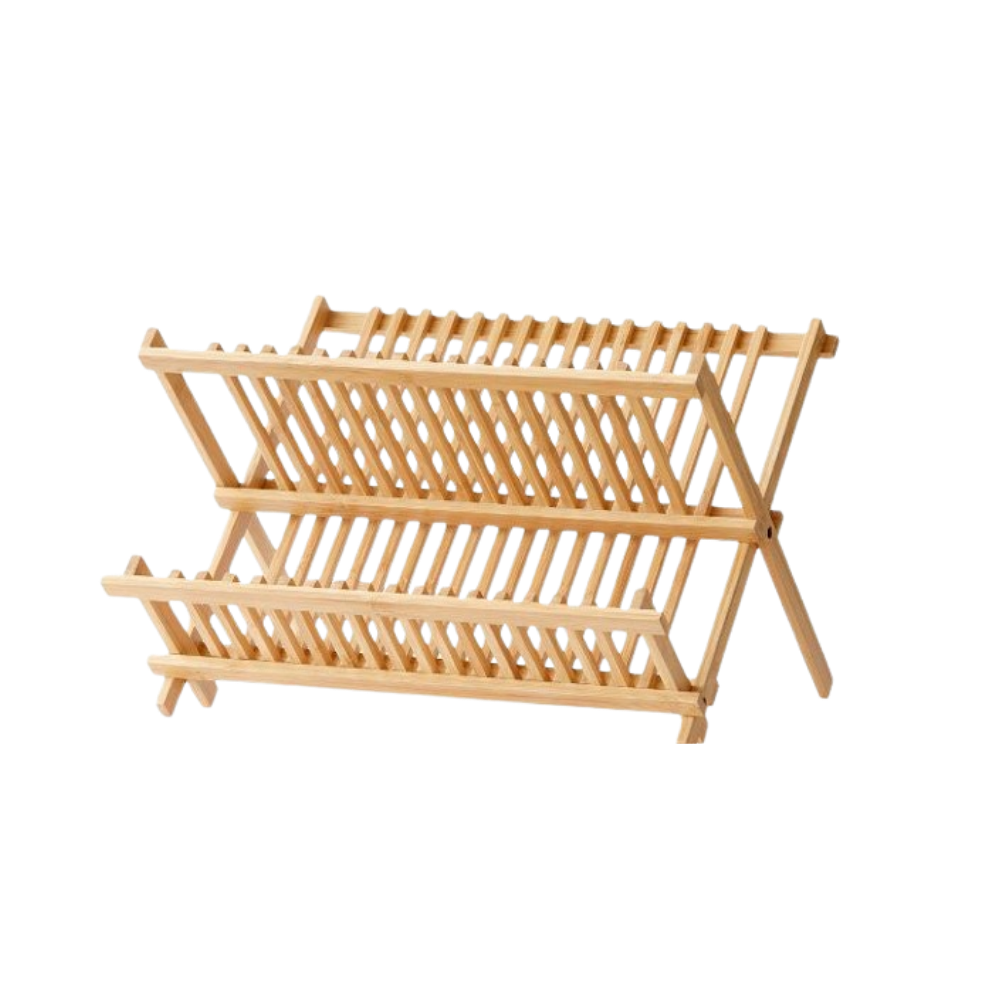 Opvaskestativ, bambus, 35 cm.