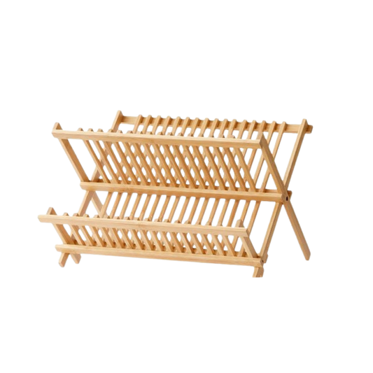 Opvaskestativ, bambus, 35 cm.