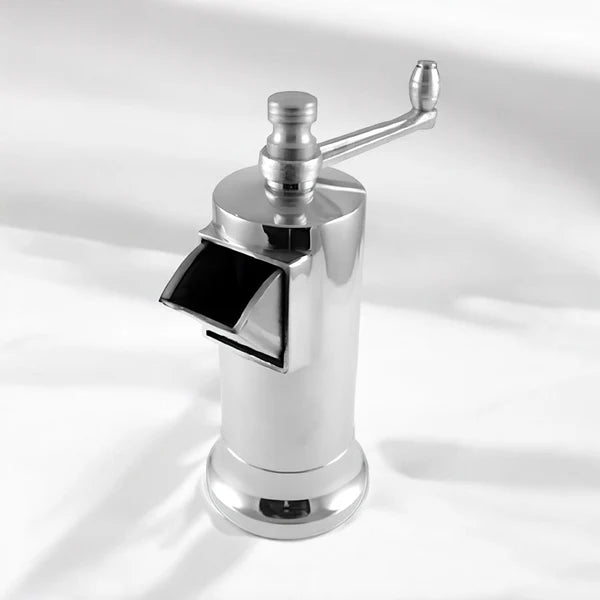 Peberkværn, blankt forkromet messing