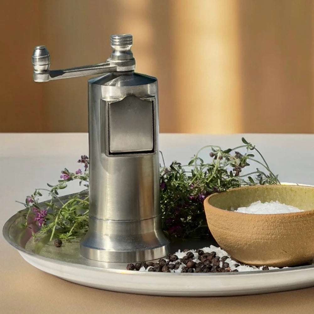 Peberkværn, forkromet messing