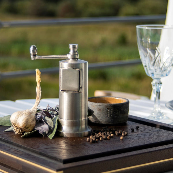 Peberkværn, forkromet messing