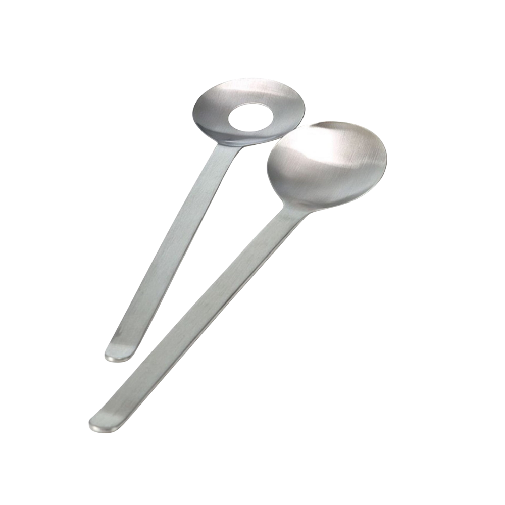 Salatbestik, rustfri stål 27cm.