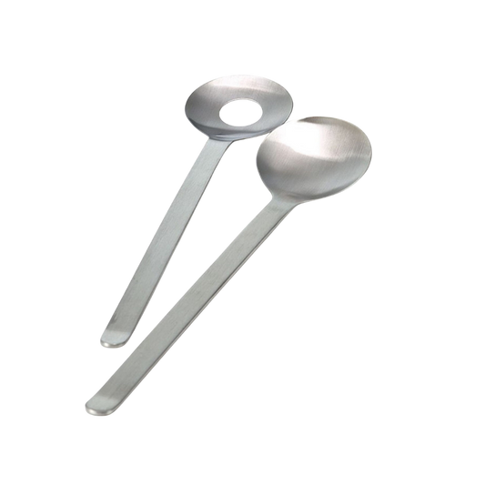 Salatbestik, rustfri stål 27cm.