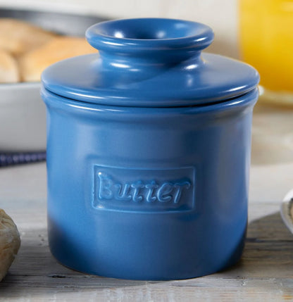 Smørkrukke med vand, mat navy