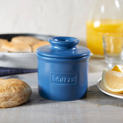 Smørkrukke med vand, mat navy