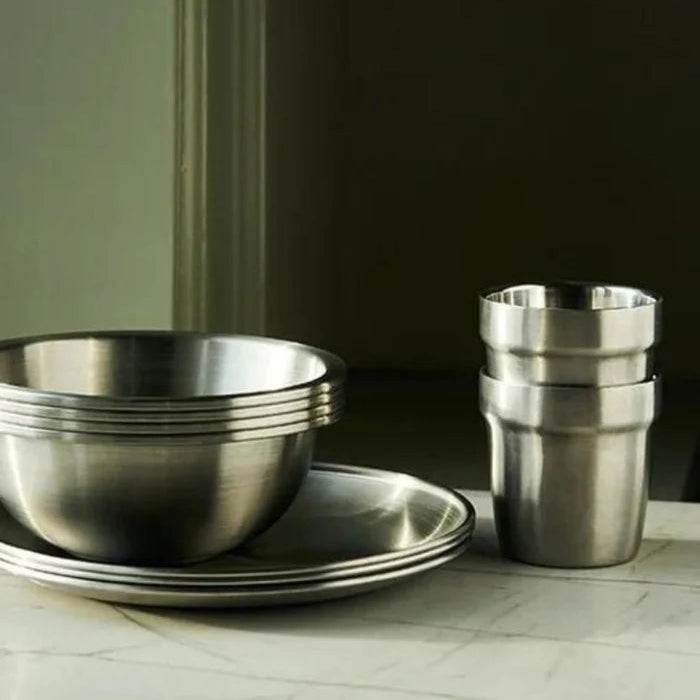 Haps rustfri stål krus - 4 stk. 180ml.