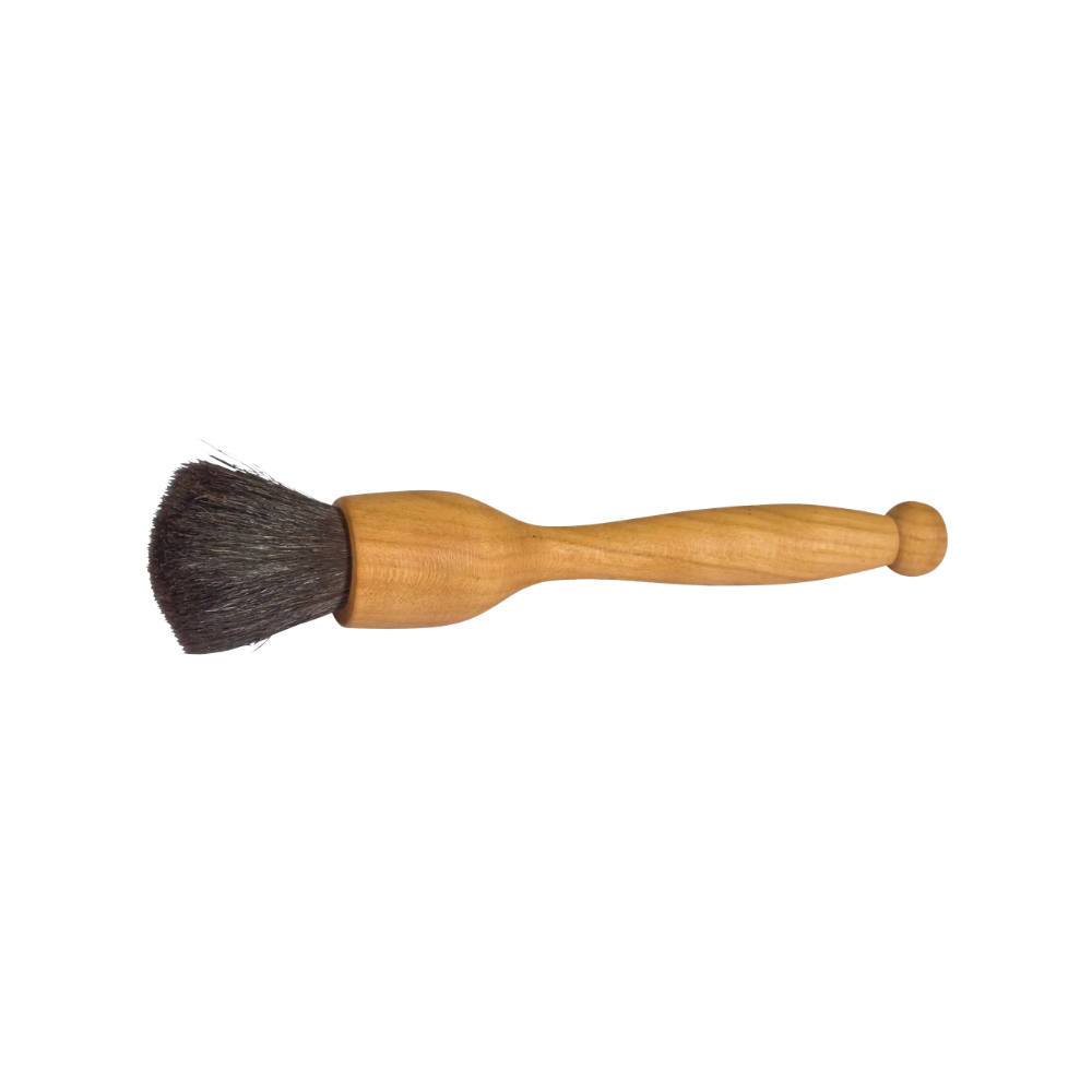 Støvkost mørk gedehår/olieret bøg, L. 13cm