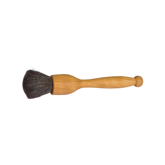 Støvkost mørk gedehår/olieret bøg, L. 13cm
