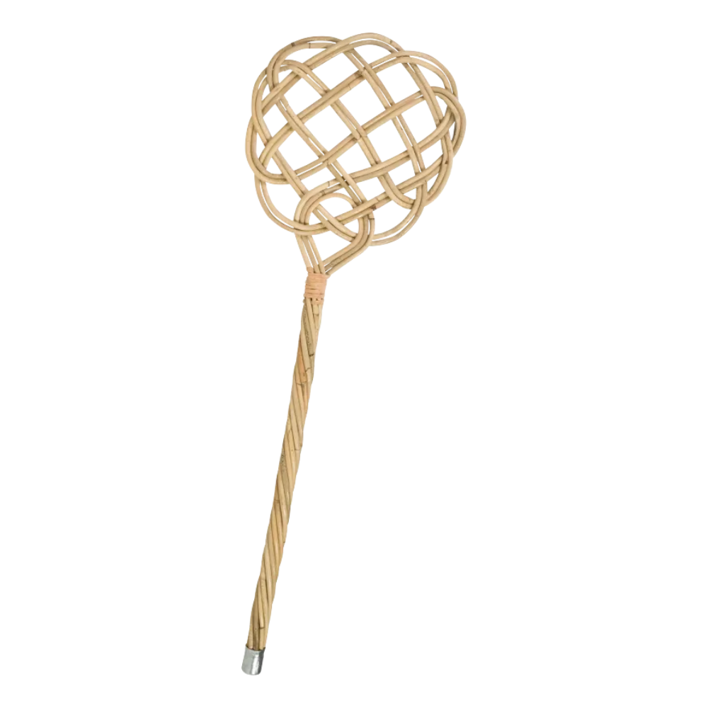 Tæppebanker i rattan, 75cm